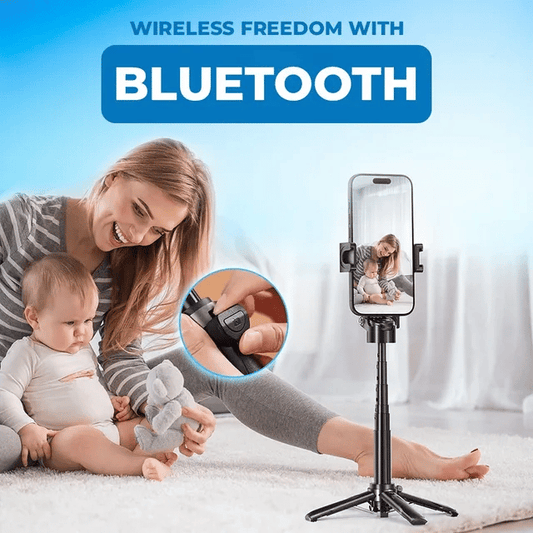 4-in-1 Multifunctional 360 Rotation Selfie Stick with Wireless Detachable Remote Control