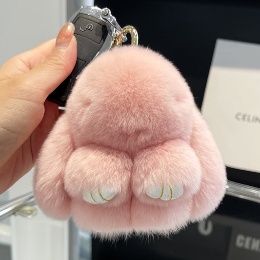 Handgemachte weiche Bunny PomPom-Anhänger
