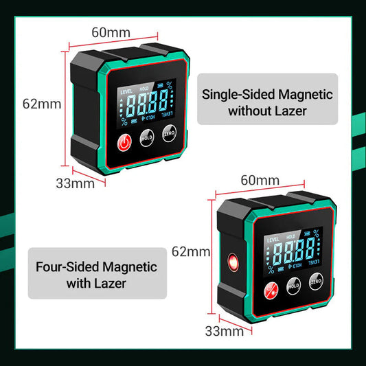 🎁🎁2025 Hot Sale 50% OFF💥Magnetic Digital Angle Finder with Electronic Laser