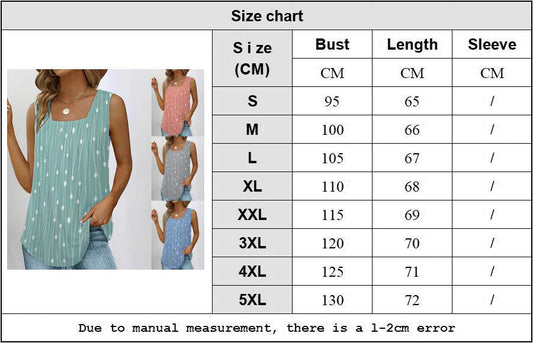 Tank Top With Stripes And Polka Dots Print