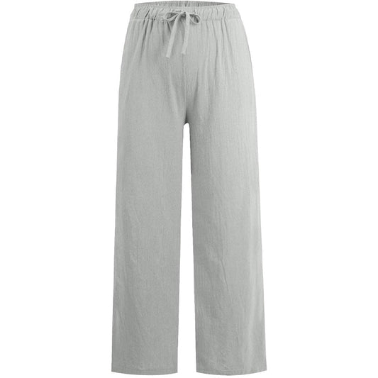 🔥Women's Summer Linen Cotton Wide Leg Pants