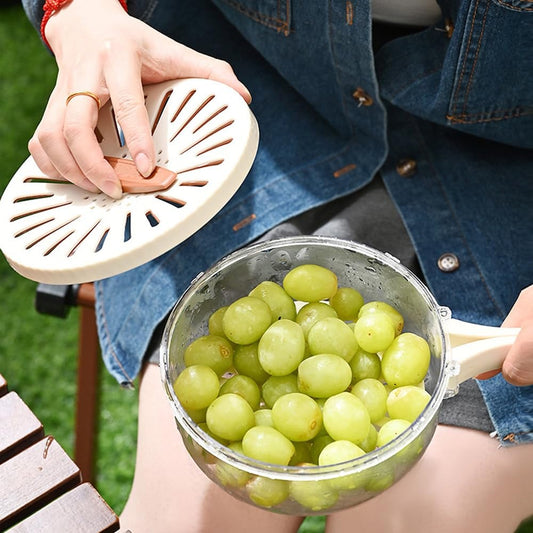 Hot Sale 62% Off New Draining Basket With Lid