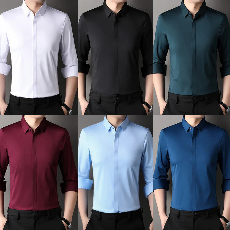 Men's Wrinkle-Free Button-Down Shirt