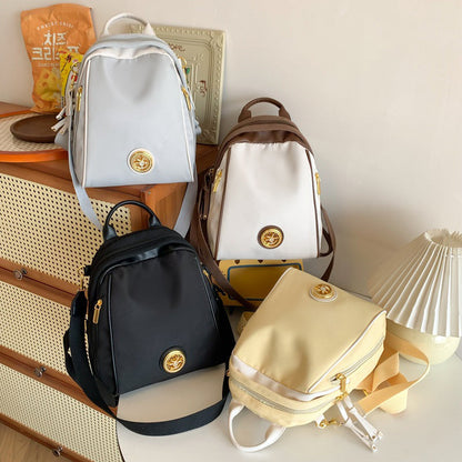 Women's Fashion Multi functional Nylon Backpack Bag