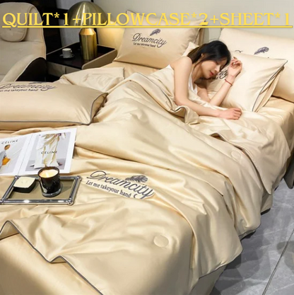 Get Ready For Summer Summer Simple Ice Silk Quilt